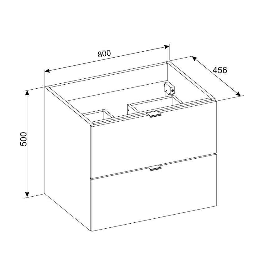 COMAD DALIA CASHMERE 82-80-46-2S - Kúpeľňová skrinka pod umývadlo DALIA 50 × 80 cm béžová