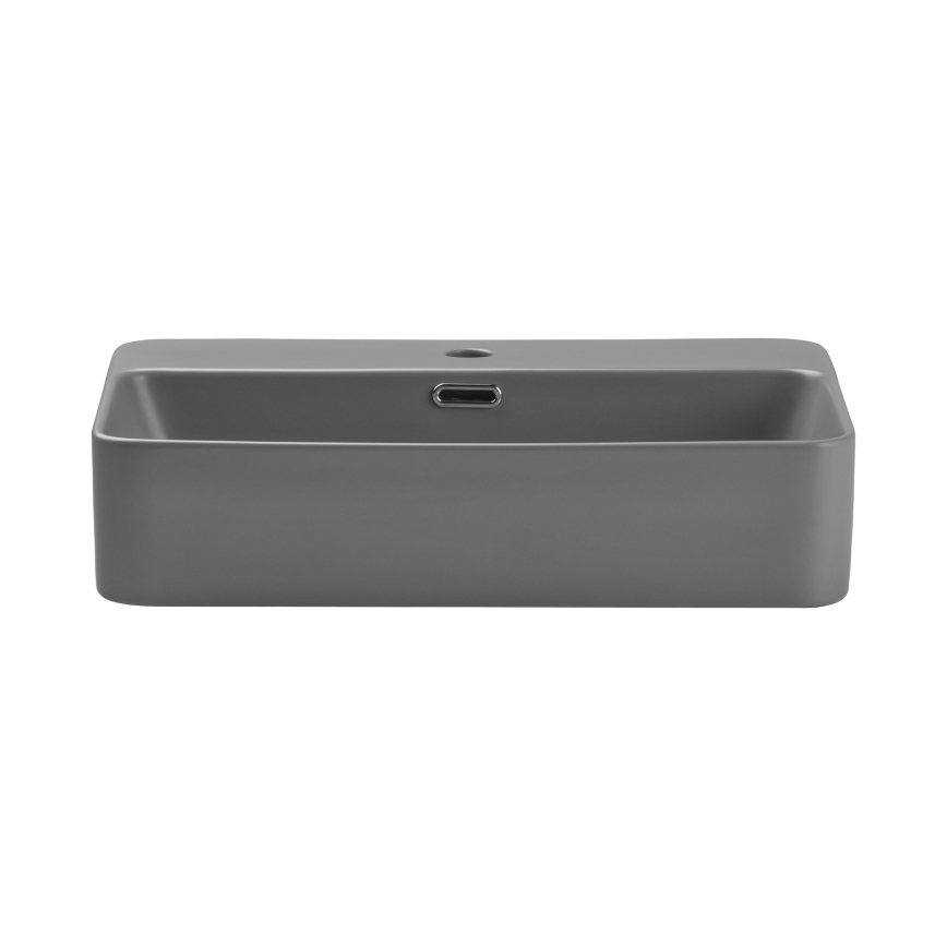 COMAD TRUST 2 MATT LIGHT GREY ( E-6282 ) - Umývadlo na dosku TRUST 55x38 cm keramika/matná šedá