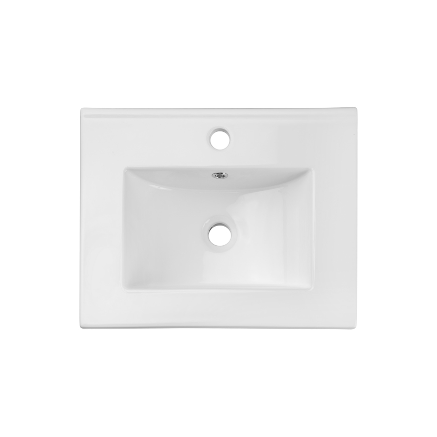 COMAD UM-2050RB DANCE 50 DP - Zápustné umývadlo DANCE 52x40 cm keramika/matná biela