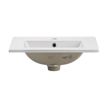 COMAD UM-2050RB DANCE 50 DP - Zápustné umývadlo DANCE 52x40 cm keramika/matná biela
