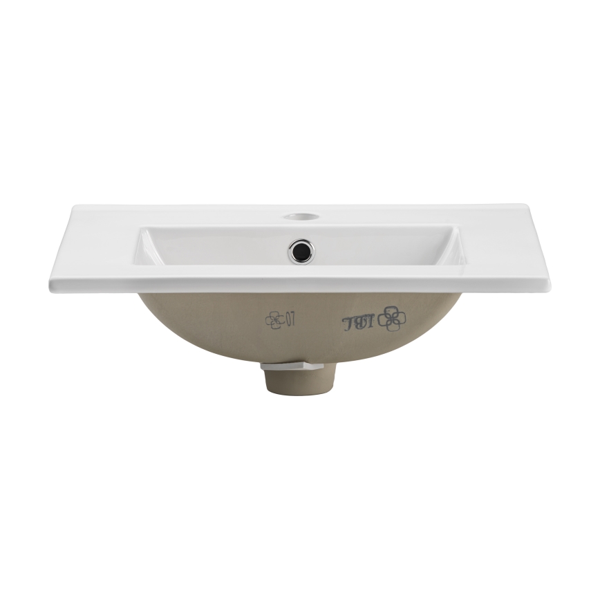 COMAD UM-2050RB DANCE 50 DP - Zápustné umývadlo DANCE 52x40 cm keramika/matná biela