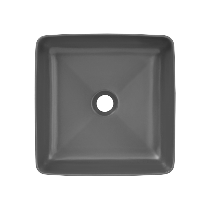 COMAD UM-6276 SLIM 40 GREY DP - Umývadlo na dosku SLIM 37x37 cm keramika/matná šedá