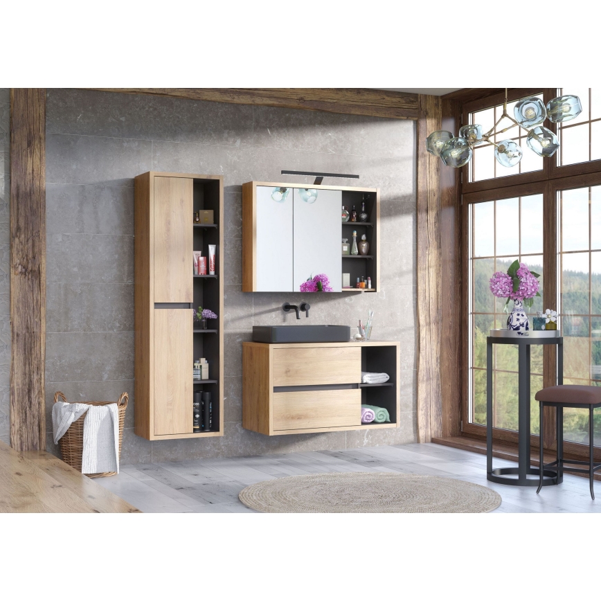 COMAD UM-6276 SLIM 40 ŠEDÁ DP - Umývadlo na dosku SLIM 37x37 cm keramika/matná sivá