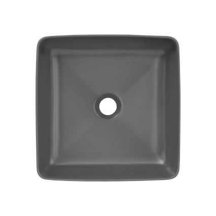 COMAD UM-6276 SLIM 40 ŠEDÁ DP - Umývadlo na dosku SLIM 37x37 cm keramika/matná sivá