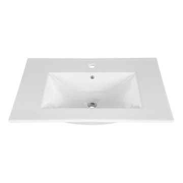 COMAD UM-CFP LAVA 50D - Zápustné umývadlo LAVA 51x46 cm keramika/lesklá biela