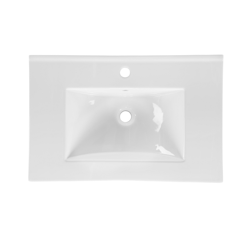 COMAD UM-CFP LAVA 50D - Zápustné umývadlo LAVA 51x46 cm keramika/lesklá biela