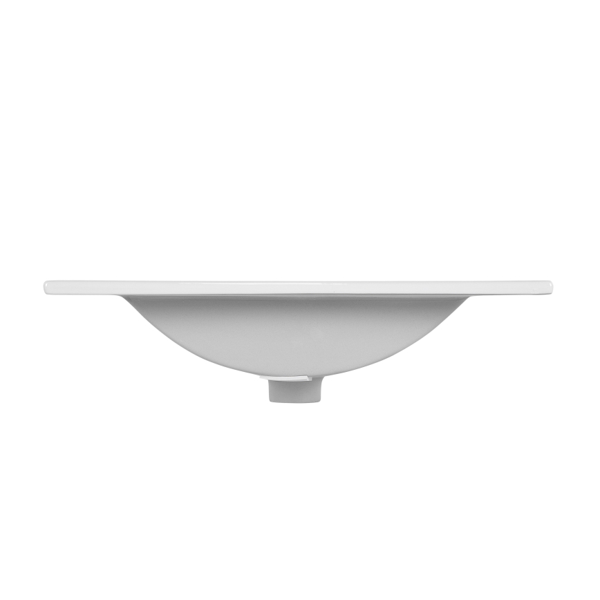 COMAD UM-CFP LAVA 50D - Zápustné umývadlo LAVA 51x46 cm keramika/lesklá biela