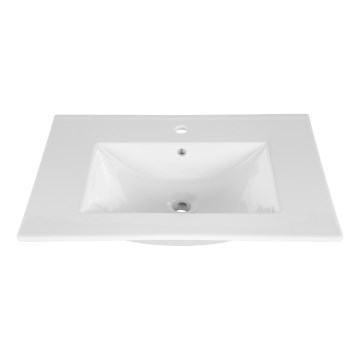 COMAD UM-CFP LAVA 80D - Zápustné umývadlo LAVA 81x46 cm keramika/lesklá biela