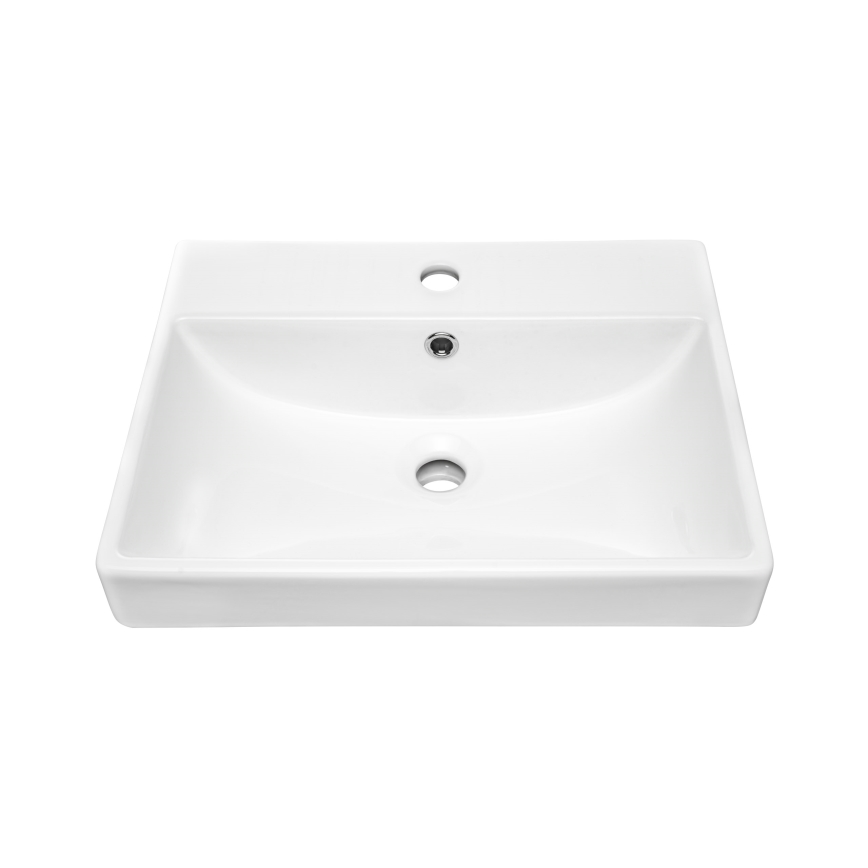 COMAD UN-RITA-GW-60 - Umývadlo na dosku RITA 60x40 cm keramika/lesklá biela