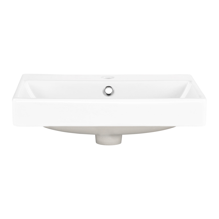 COMAD UN-RITA-GW-60 - Umývadlo na dosku RITA 60x40 cm keramika/lesklá biela