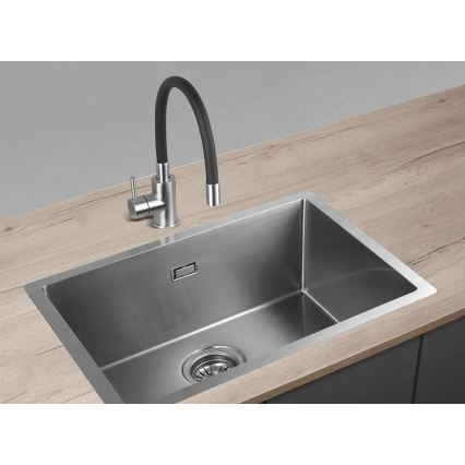 Concept BDC7138 - Drezová batéria s flexibilným ramienkom lesklý chróm/čierna