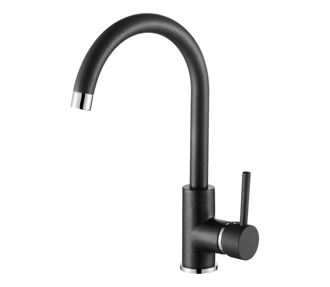 Concept BDG3334BC - Drezová batéria 33,5 cm granit/čierna BDG3334BC