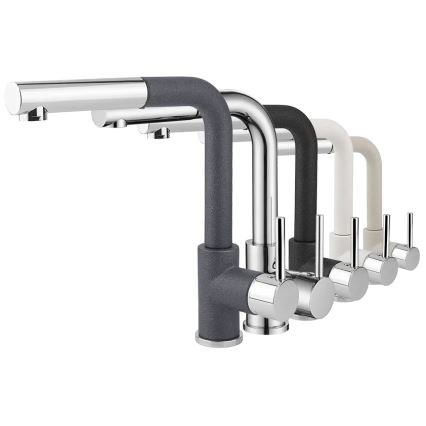 Concept BDG4527DG - Drezová batéria s výsuvnou sprškou 26,9 cm granit/tmavošedá