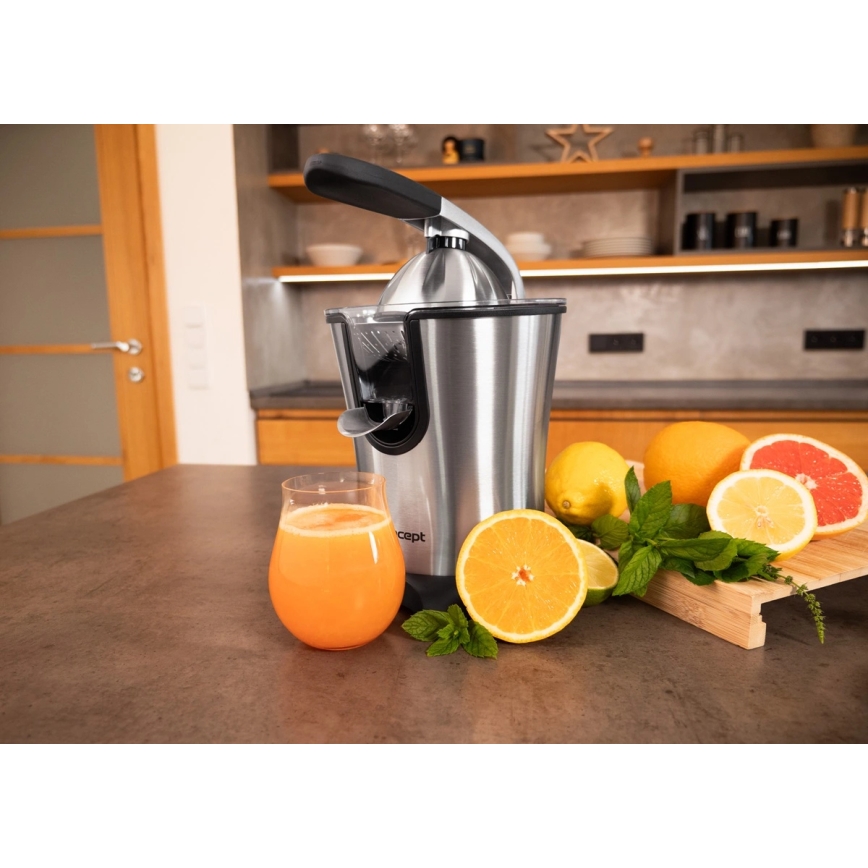Concept CE3520 - Pákový lis na citrusy 0,75 l, 160 W/230 V, nerezová oceľ