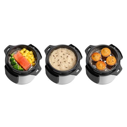 Concept CK8001 - Multifunkčný elektrický tlakový hrniec 5,6 l 1000W/230V Wi-Fi nerezová oceľ