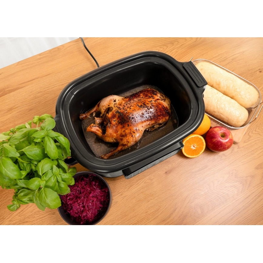 Concept CK9000 - Multifunkčný elektrický hrniec 6 l 10 v 1 1250 W/230 V nerezový