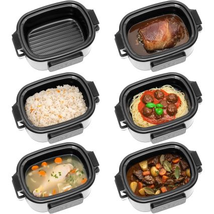 Concept CK9000 - Multifunkčný elektrický hrniec 6 l 10 v 1 1250 W/230 V nerezový