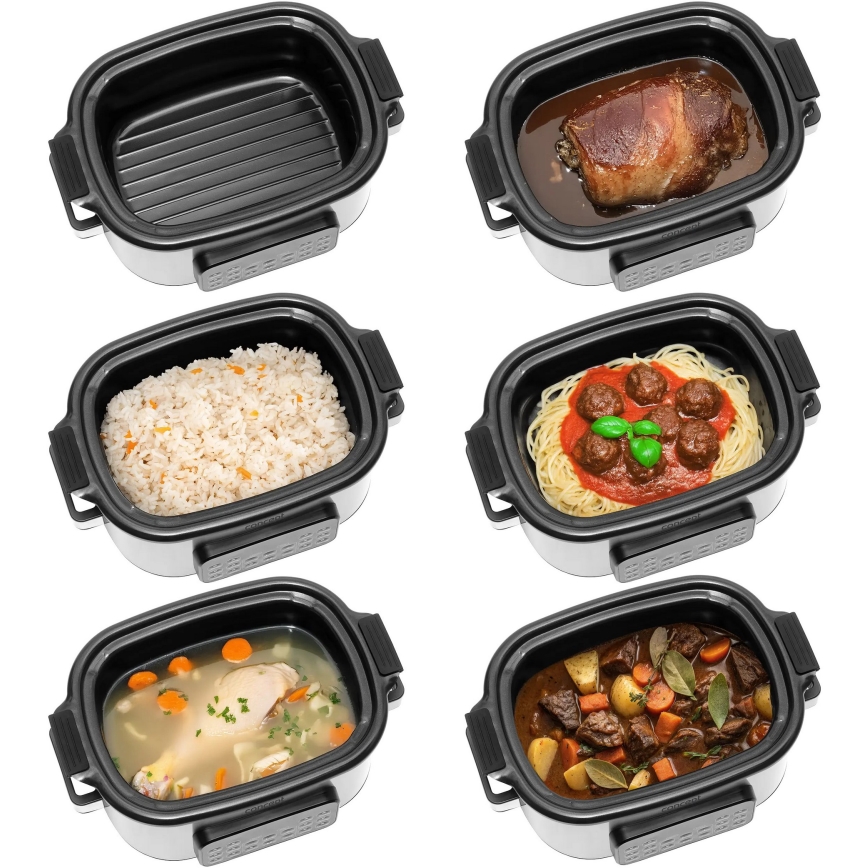 Concept CK9000 - Multifunkčný elektrický hrniec 6 l 10 v 1 1250 W/230 V nerezový