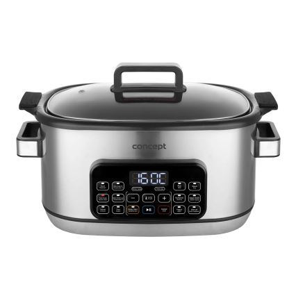 Concept CK9000 - Multifunkčný elektrický hrniec 6 l 10 v 1 1250 W/230 V nerezový