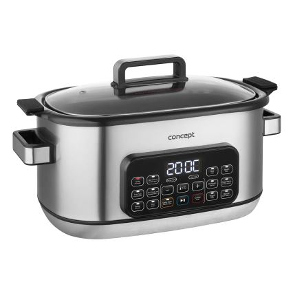 Concept CK9000 - Multifunkčný elektrický hrniec 6 l 10 v 1 1250 W/230 V nerezový