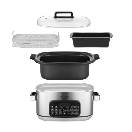 Concept CK9000 - Multifunkčný elektrický hrniec 6 l 10 v 1 1250 W/230 V nerezový