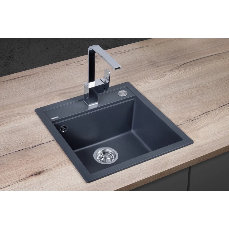 Concept DG00C50DG - Kuchynský drez CUBIS 49x51 cm granit/ tmavosivá