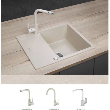 Concept DG05C45BE - Kuchynský drez CUBIS 50x62 cm granit/béžový