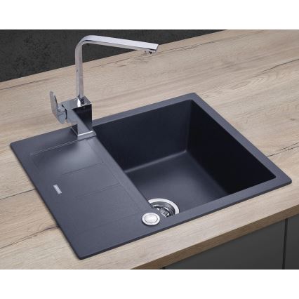Concept DG05C45DG - Kuchynský drez CUBIS 50x62 cm granit/tmavosivý