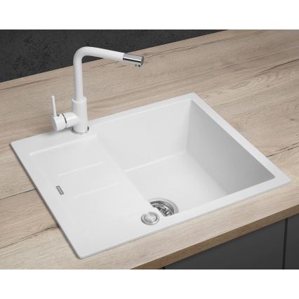 Concept DG05C45WH - Kuchynský drez CUBIS 50x62 cm granit/biela