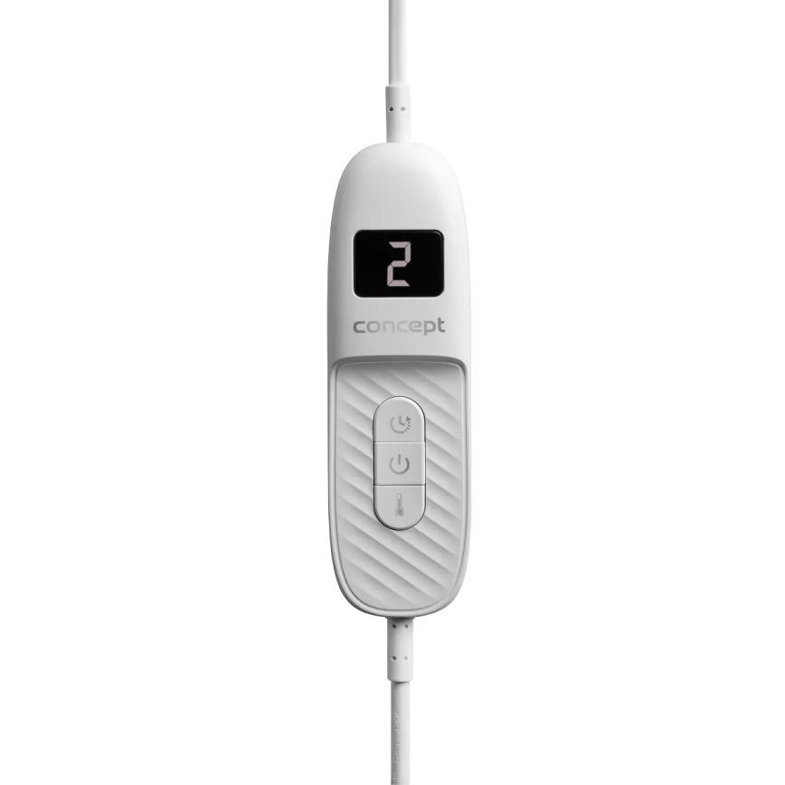 Concept DV7420 - Elektrická vyhrievacia deka 160W/230V 180x130 cm šedá/biela