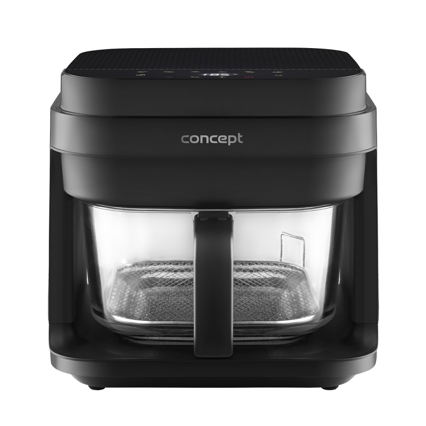 Concept FR5500 - Teplovzdušná fritéza GLASS & FAST 5,5 l 1200W/230V čierna