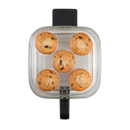 Concept FR5500 - Teplovzdušná fritéza GLASS & FAST 5,5 l 1200W/230V čierna