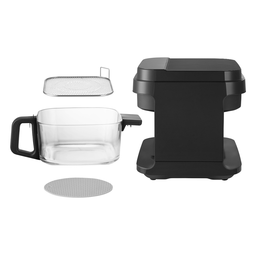 Concept FR5500 - Teplovzdušná fritéza GLASS & FAST 5,5 l 1200W/230V čierna