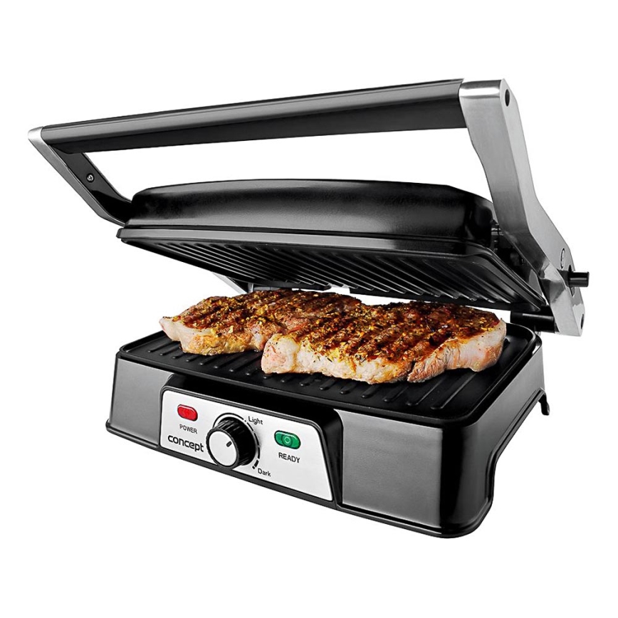 Concept ge2005 - Kontaktný gril 1500W/230V nerez/čierna