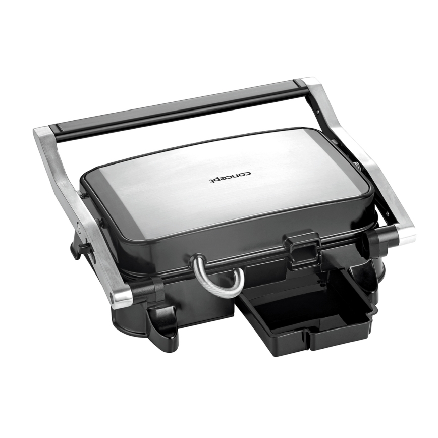 Concept ge2005 - Kontaktný gril 1500W/230V nerez/čierna