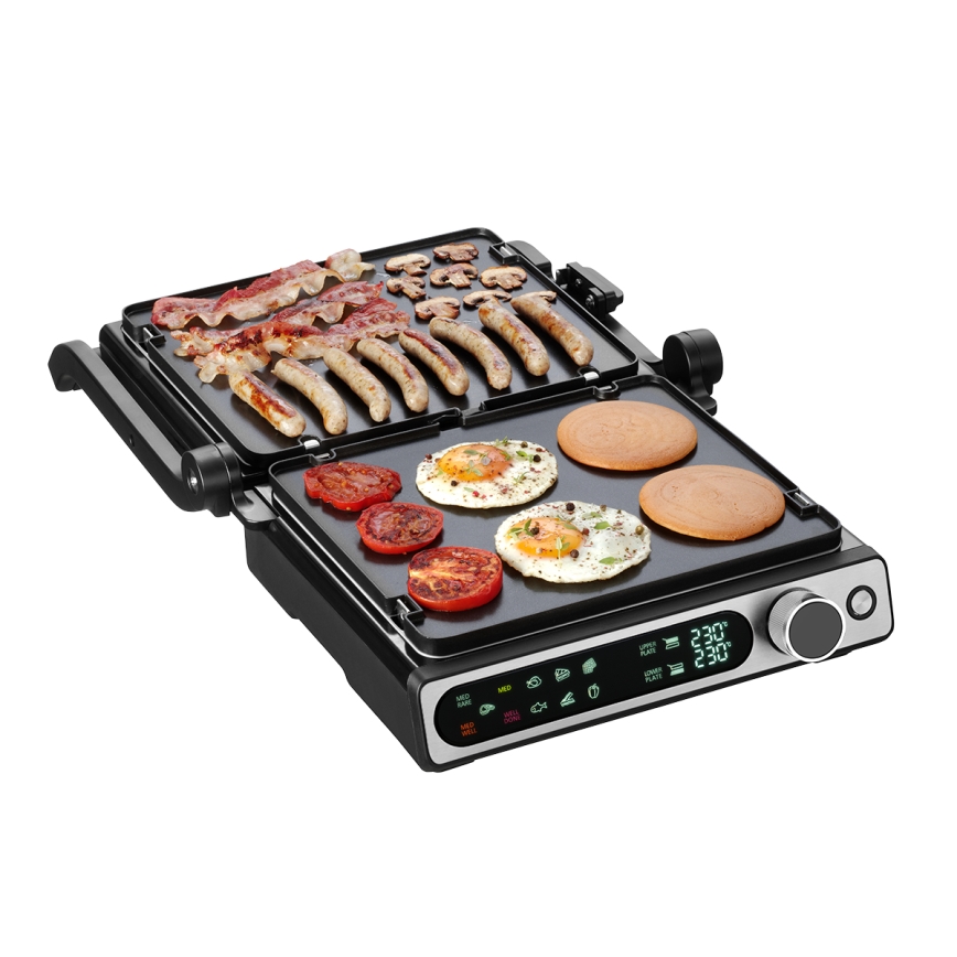 Concept ge3500 - Kontaktný gril s teplotnou sondou 2000W/230V čierna