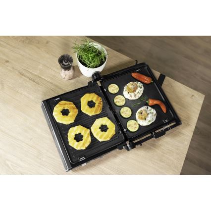 Concept ge3550 - Kontaktný gril s teplotnou sondou 2000W/230V čierna