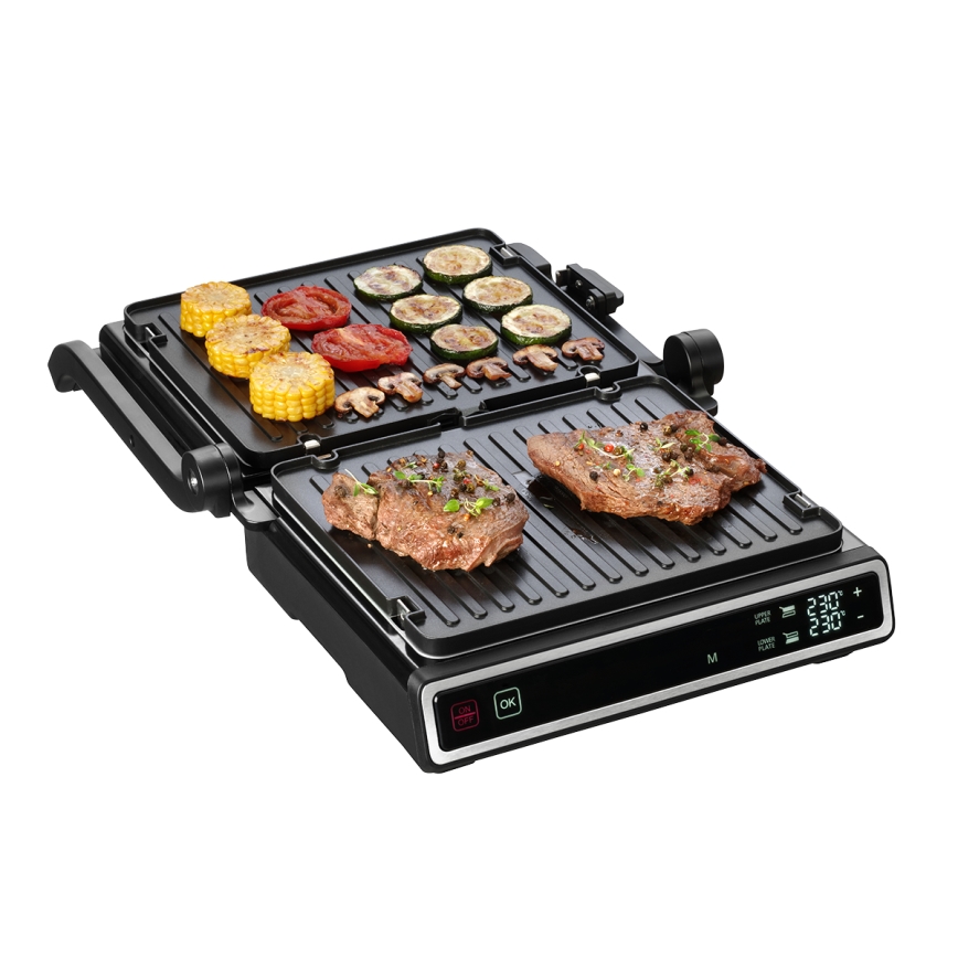 Concept ge3550 - Kontaktný gril s teplotnou sondou 2000W/230V čierna