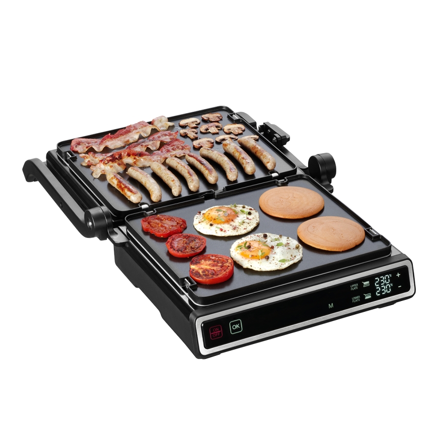 Concept ge3550 - Kontaktný gril s teplotnou sondou 2000W/230V čierna