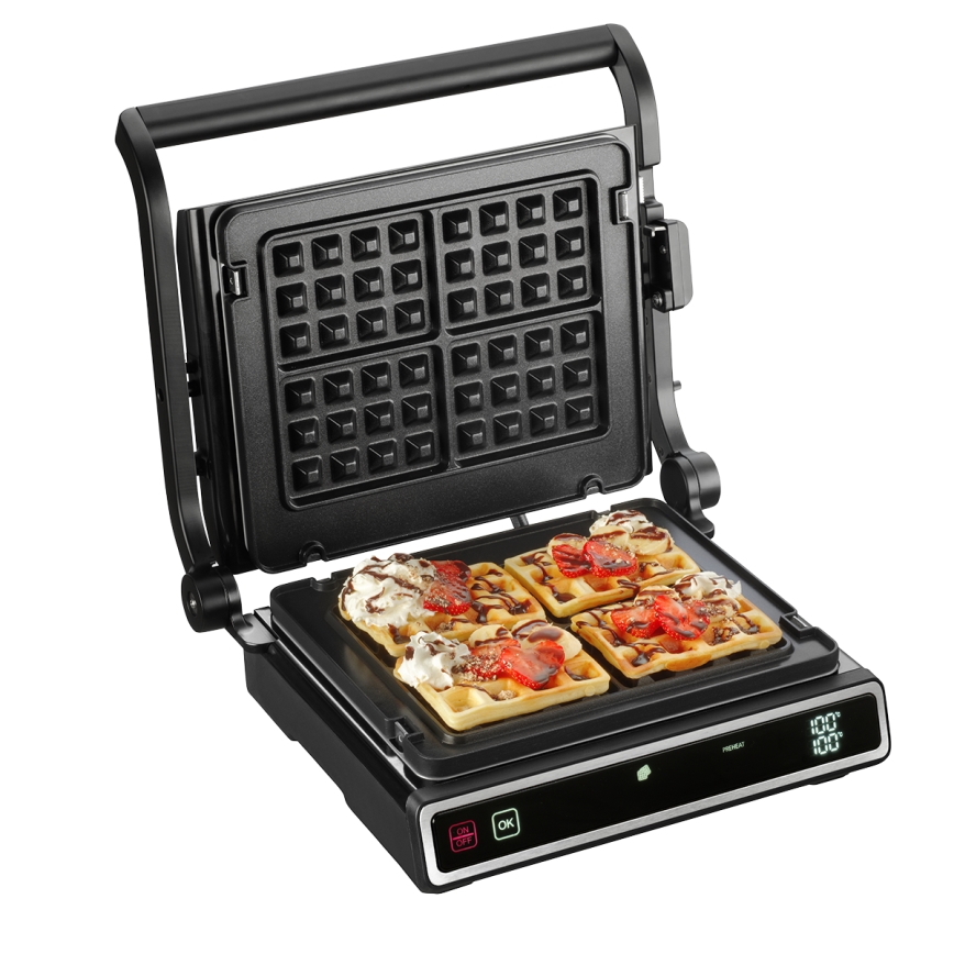 Concept ge3550 - Kontaktný gril s teplotnou sondou 2000W/230V čierna