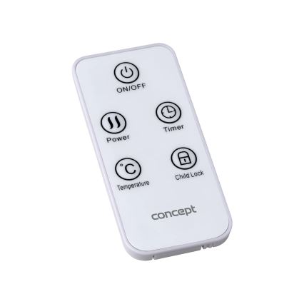 Concept KS4000 - Elektrický priamotop/konvektor 1000/2000W IP24 biela + diaľkové ovládanie