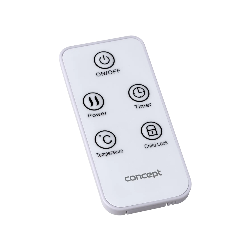 Concept KS4000 - Elektrický priamotop/konvektor 1000/2000W IP24 biela + diaľkové ovládanie