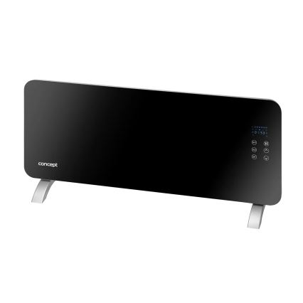 Concept KS4010 - Elektrický priamotop/konvektor 1000/2000W IP24 čierna + diaľkové ovládanie