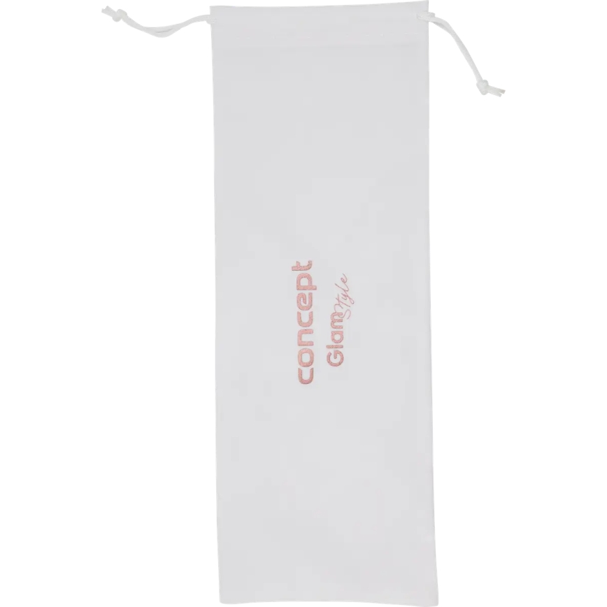 Concept KT2140 - Trojkulma na vlasy GLAM STYLE 100W/230V biela/ružovo-zlatá