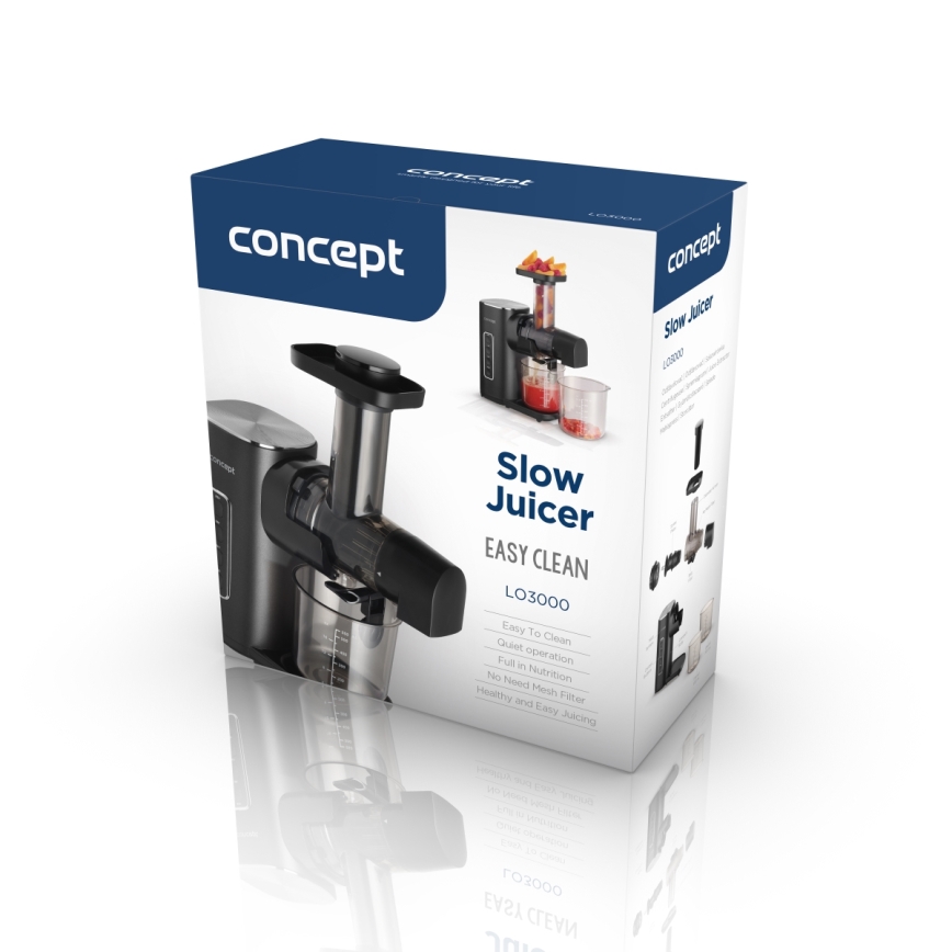 Concept LO3000 - Šnekový odšťavovač EASY CLEAN 150W/230V