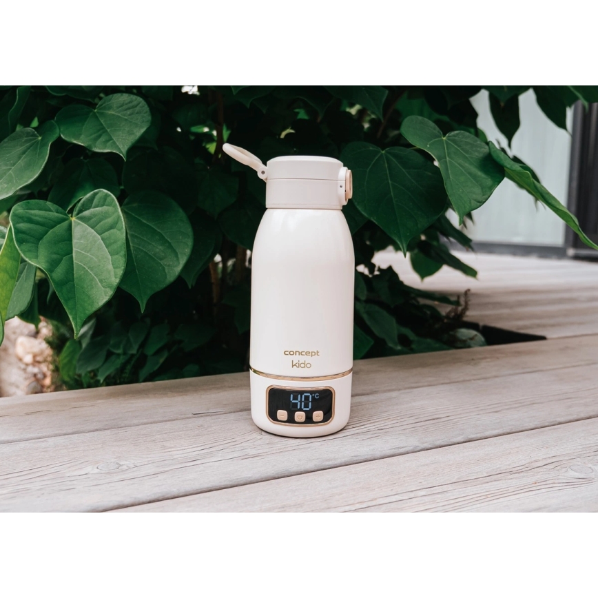 Concept OC4000 - Cestovný ohrievač vody a mlieka KIDO 500 ml 36 W/7,4 V 5000 mAh béžový
