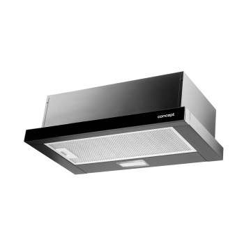 Concept OPV3560bc - Výsuvný odsávač pár 59,5 cm čierny