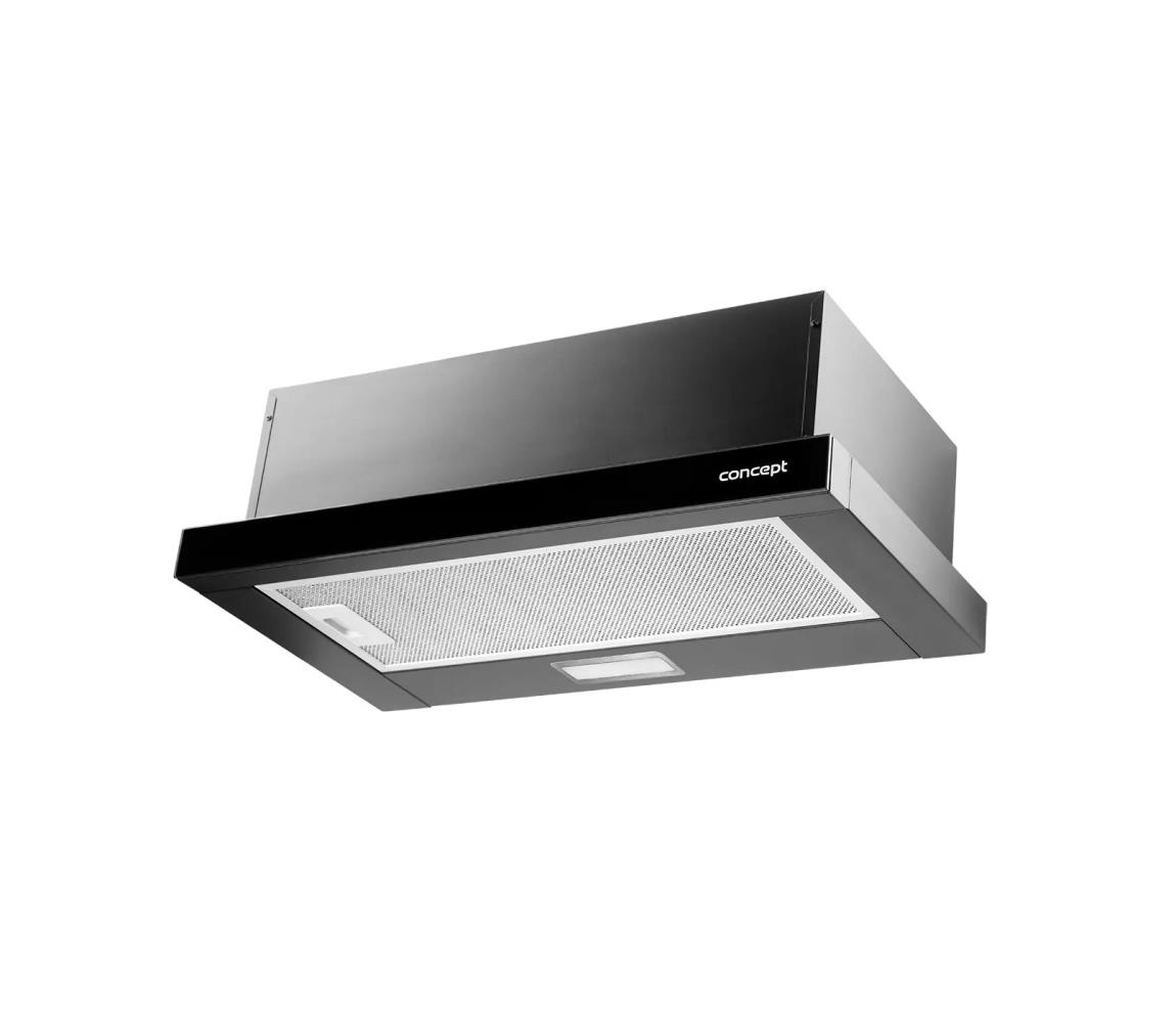 Concept OPV3560bc - Výsuvný odsávač pár 59,5 cm čierny opv3560bc