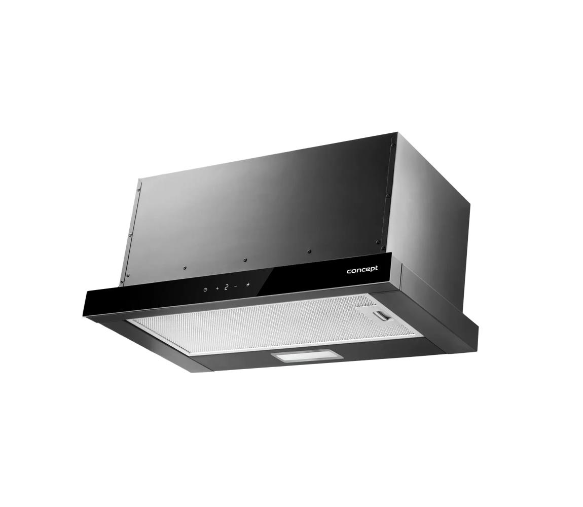 Concept OPV3860bc - Výsuvný digestor 60 cm čierny opv3860bc
