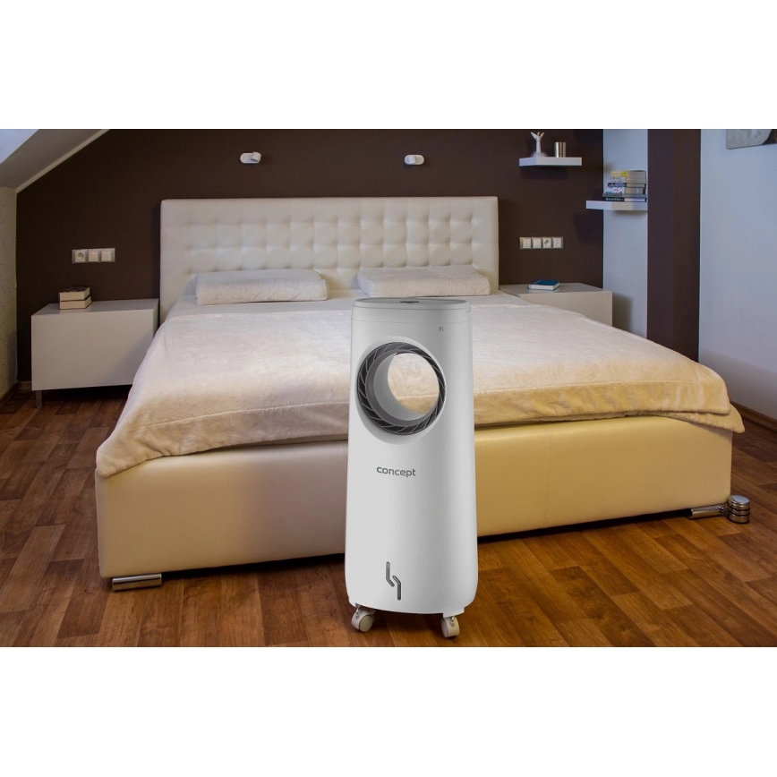 Concept OV5220 - Multifunkčný mobilný ochladzovač vzduchu 4v1 5 l 80W/230V biely + DO
